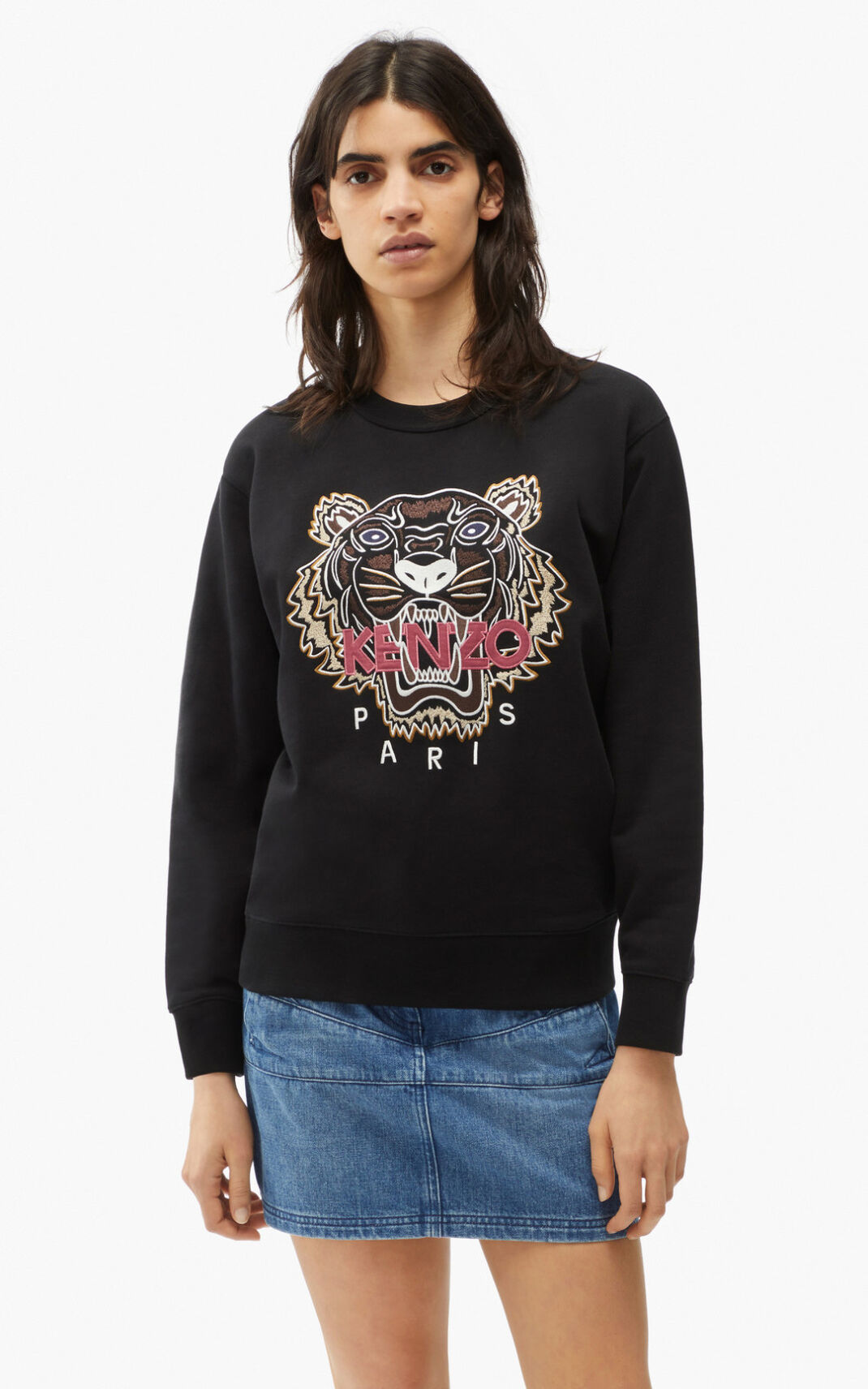 Kenzo Tiger Melegítő Felső Női Fekete | ID.696177